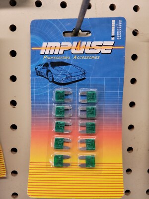 Impulse Mini Blade Fuse 10 Pack 30 Amp