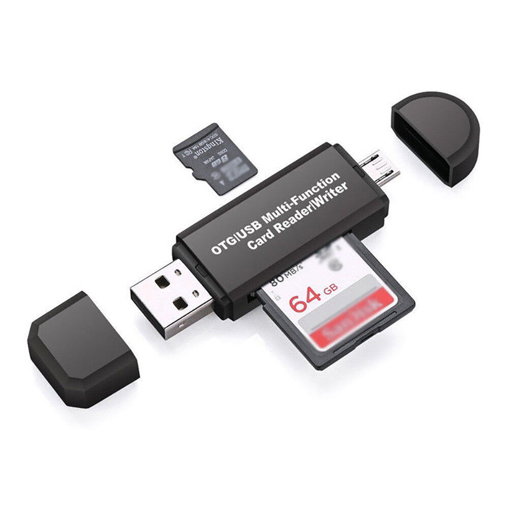 Black USB 3.0 SD Memory Card Reader SDHC SDXC MMC Micro Mobile T