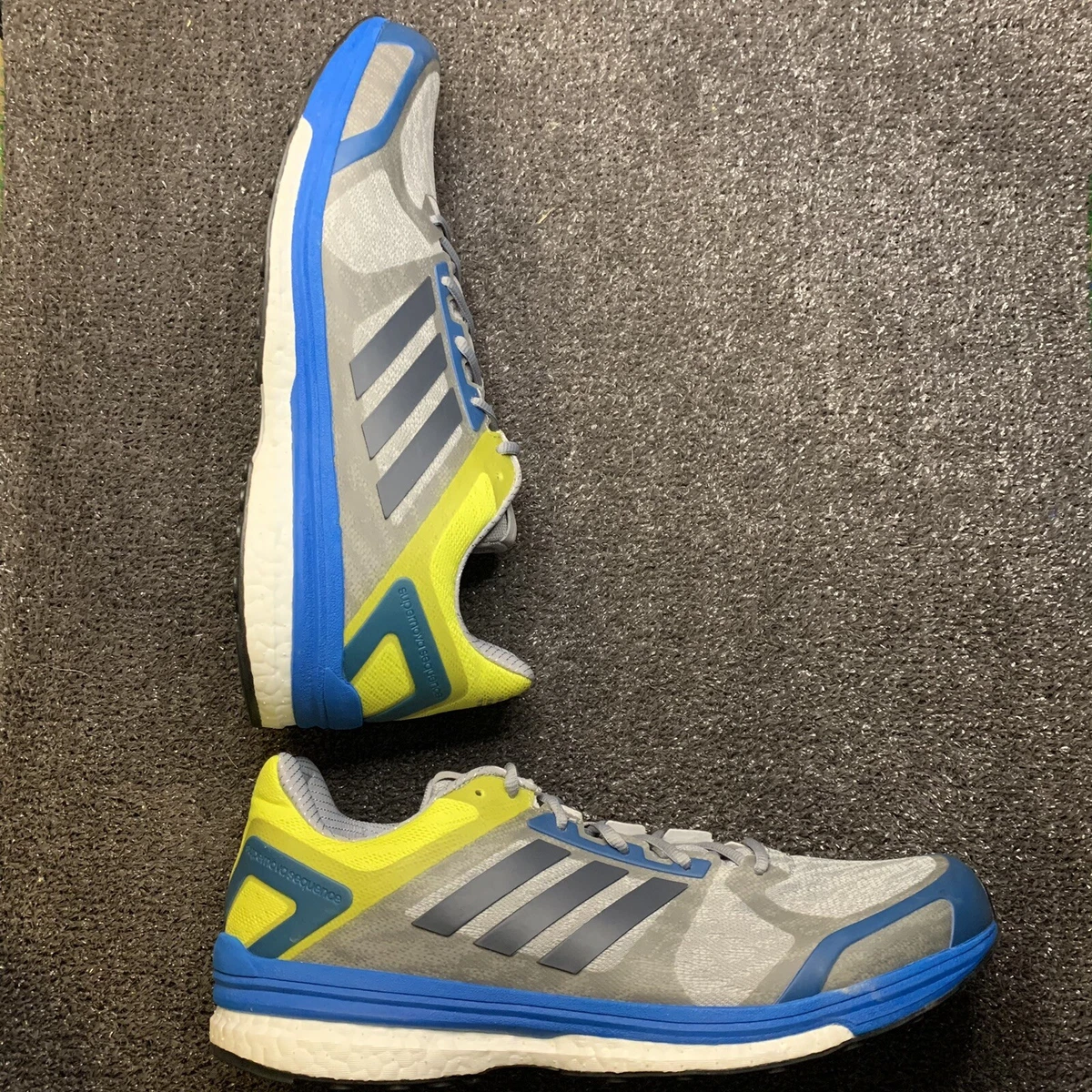 Tørke Tilhører presse Adidas Supernova Sequence 9 M Men's size 14 Running Shoes Boost  Gray/blue/yellow | eBay