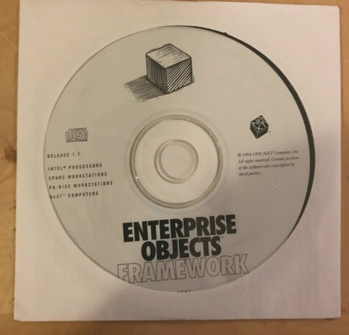 Enterprise Objects Framework 1.1  For NeXTSTEP  3.3 NeXT Cube , NeXTstation