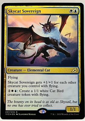 Skycat Sovereign- FOIL-#207- MTG-Ikoria Lair of Behemoths IKO- NM
