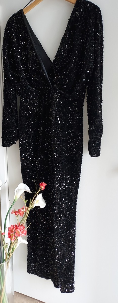 fashion nova black cocktail dress Size L Velvet Sequins Long Color:CREAM TEAL MULTI STRIPE sale & clearance Self / Contrast 100% First birthday dress, toddler