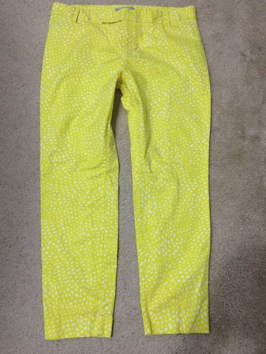 GAP SLIM CROPPED Yellow Animal Print 