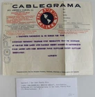 1930 Maritime & Transport Telegram Unloading Order San Juan Puerto Rico