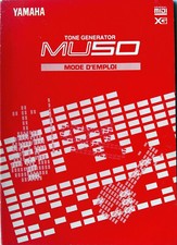 Yamaha MU50 Synthesizer Tone Generator Original FRENCH Language Owner's Manual.