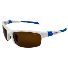 Maxx Switchback Sport Golf Sunglasses White with Blue and Polarized Brown Lens