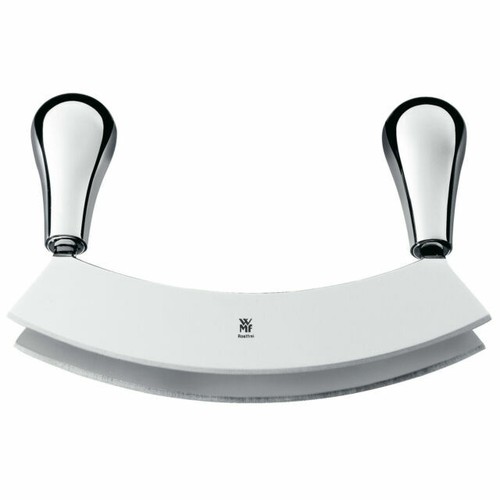 Blumtal Profi Pizzaschneider, scharfes Wiegemesser, Pizzamesser für