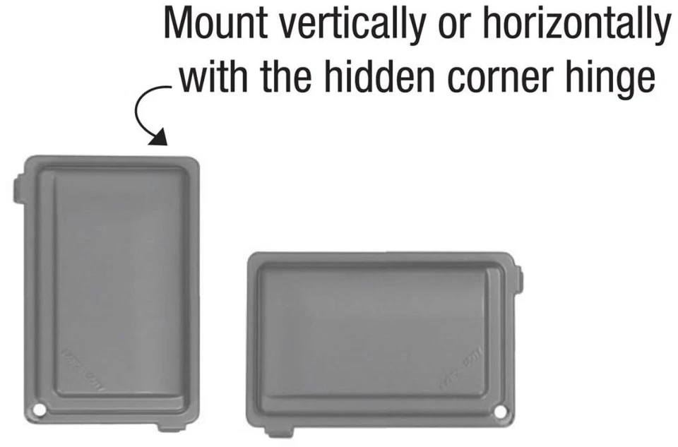 Sigma Electric 14434M Gray Die Cast Metal 1-Gang Weatherproof Cover New - Image 2 of 2