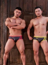 2PACK GX3 GLOSS TOUCH DX BLACK LOWRISE BOXER JAPAN SPORTS UNDERWEAR K1774