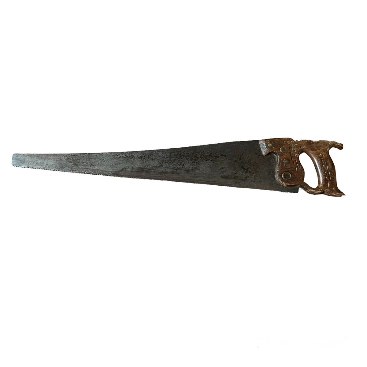 Rare Antique WARRANTED Superior 30” Hand Saw Patented 1800s