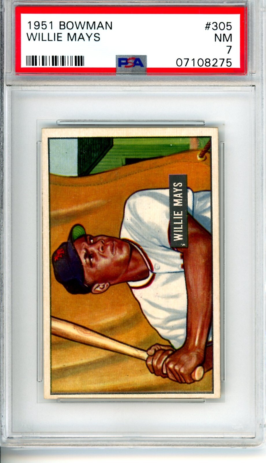 1951 Bowman Willie Mays #305 PSA 7 Giants  11073