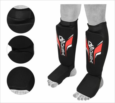 Deba MMA Schienbeinschoner KickBoxen Shin Guards Fußschutz Schienbeinschutz DE