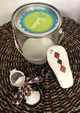 SB Designs Lil Tootsies Lil Hipster SHOE2-9410B Hand Painted 3-6 Months Size 2