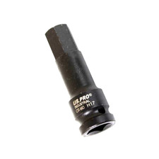 US PRO Industrial 17mm H17 x 78mm Long Impact Hex Bit Socket  1/2" Drive 3367
