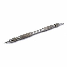 Metal Spring Bar Tool for Watch Bands Knurled Grip Link Remover With Spare Tips