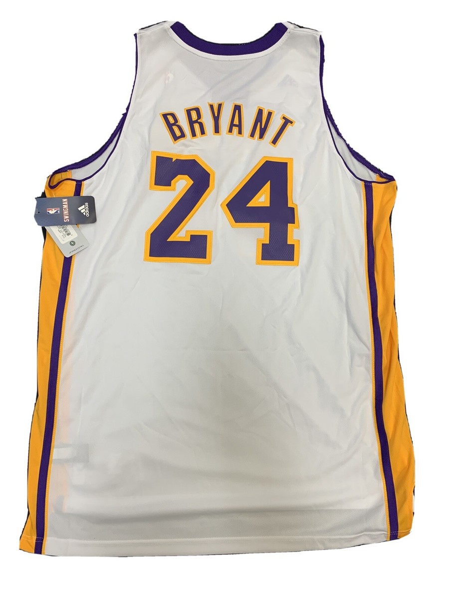NEW 2011 Rare Kobe Bryant Mens 2X Vintage Adidas White LA Lakers