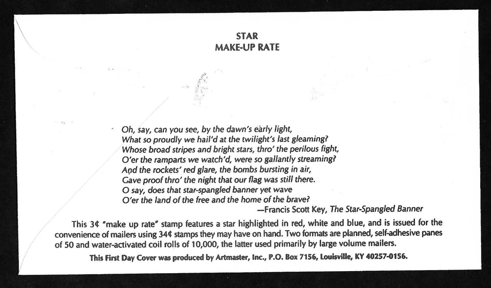 #3614 3c Star 2002 at LR - Artmaster FDCB4 +#3549B - Image 2 of 2