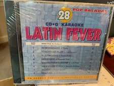 LATIN FEVER KARAOKE CD G CDGLF-028 VOLUME 28 MULTIPLEX 16 TRACKS SPANISH BALADAS