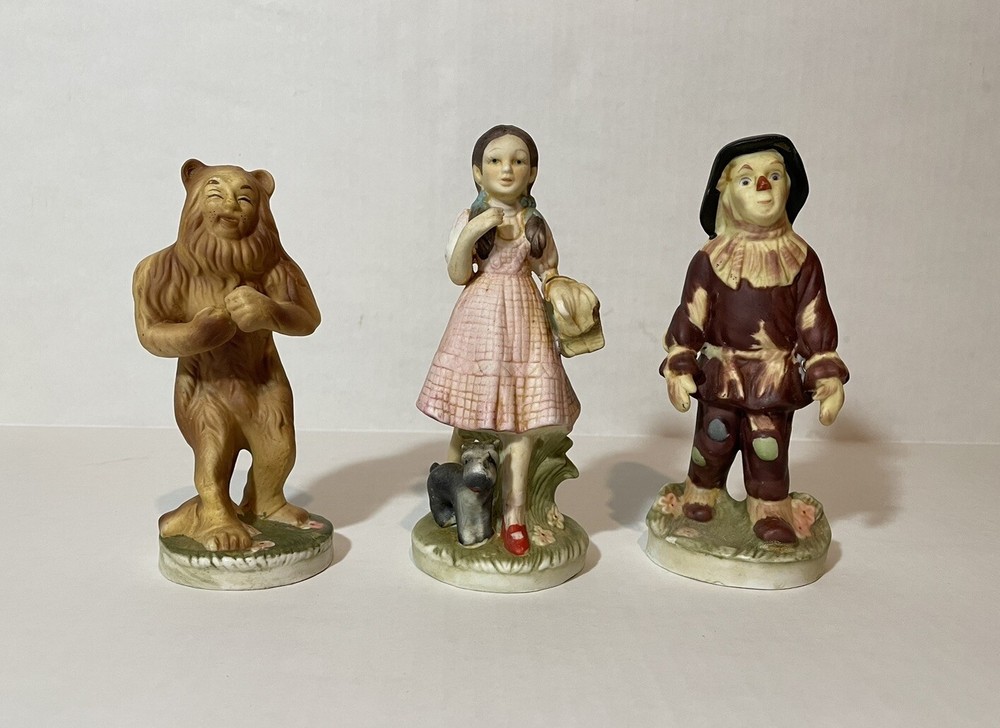 Wizard Of Oz MGM Figurines Seymour Mann 1974 Dorothy Scarecrow Cowardly Lion
