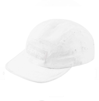 In Hand* Supreme X MM6 Mason Margiela Painted Camp Cap WHITE SS24
