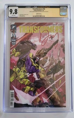 TRANSFORMERS #16 Cvr C 1:10 Image 2025 CGC 9.8 Signed By Daniel Warren Johnson 