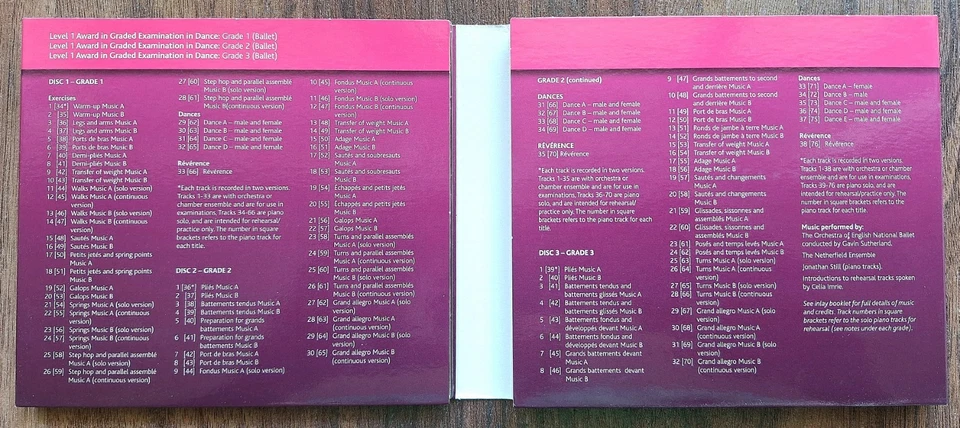 CD Ballettmusik Grades 1–3 • Übungen & Tänze • Ballet Class Music - Bild 2 von 4