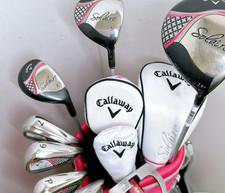 Ladies Callaway Solaire Club Set 1W 5W 6H 7i 9i Pw Sw PT 8pc RH Women Graphite