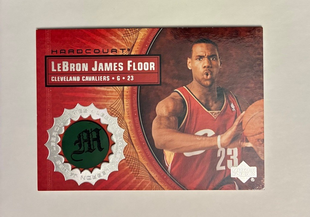 2003-2004 Upper Deck Hardcourt Floor LeBron James #LB9 Rookie Card 