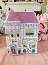 Vintage Lenox Village House-shaped Planter Pink - Condition Chips Wear See Pics