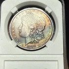 1890 Morgan Dollar 1$ Rainbow Toned both sides