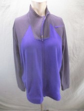 NIKE THERMA-FIT Size L Men Blue Full Zip Stand Collar Pocket Athletic Jacket 702