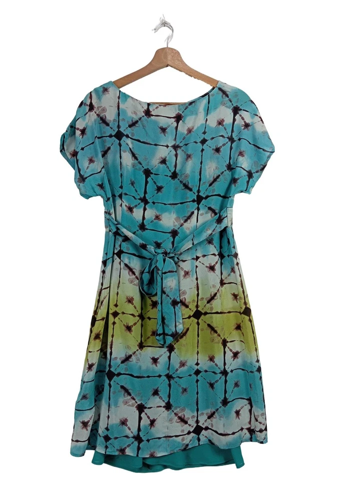 MONSOON Vestido de Verano Mujeres Vestido Talla EU 38 azul look casual - Imagen 2 de 4