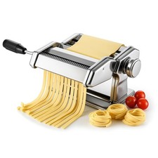 Pasta Roller and Cutter Machine Dual Width Noodle Maker for Pasta, Spaghetti
