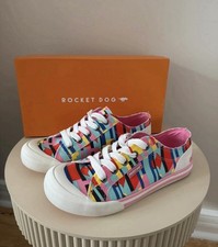 BNIB Rocket Dog Jazzin Vespa Cotton Trainers Size 4 / 37 Rocketdog