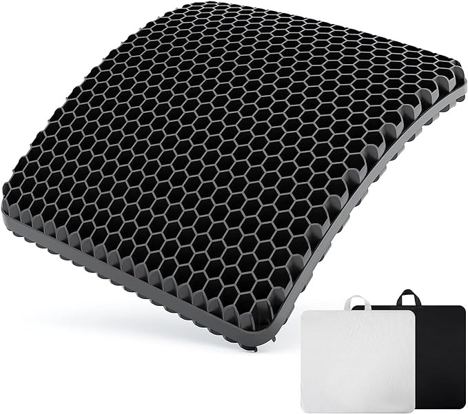 Большая подушка сиденья Evnoste Gel для сильной поддержки при ишиасе и болях в спине - Черный 5890₽