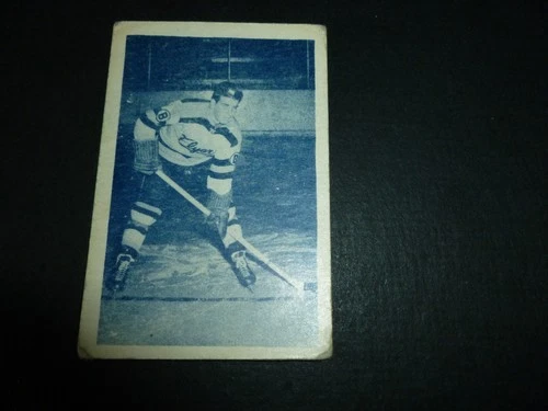 WILLIAM SEXTON BARRIE FLYERS jr HOCKEY CARD BLUE TINT BEDARD DONALDSON 1952-53