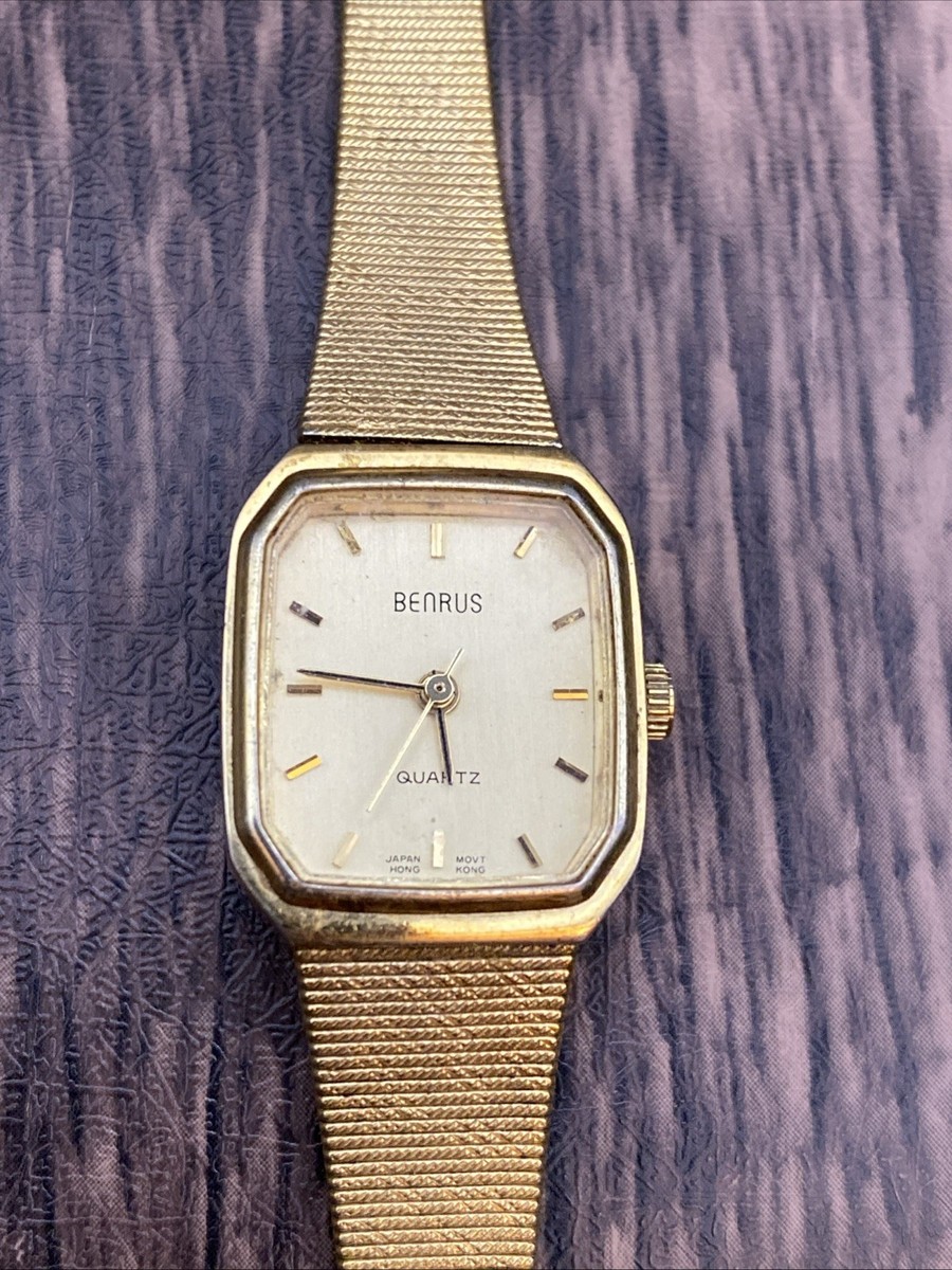 Rare Benrus Womens Vintage Retro Tank Watch New in Box RARE Vintage Benrus Quartz Citation Tank Watch Rectangle  main image 4