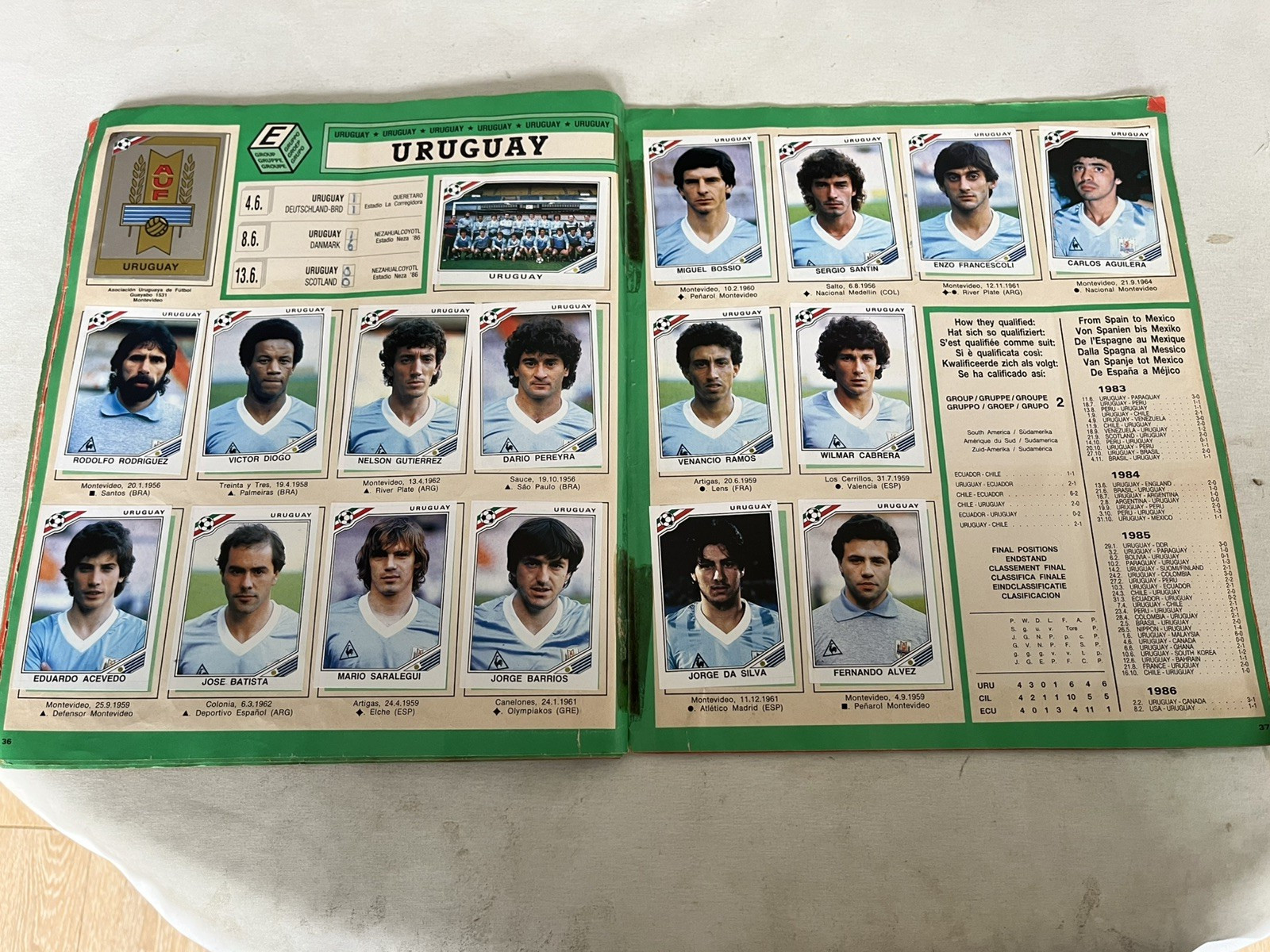 Panini  Mexico World Cup 1986 Football Sticker Album  complete all stickers