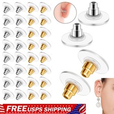 100/200 Earring Backs for Droopy Ears Backs Replacements for Heavy Bullet Clutch