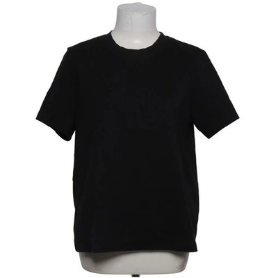 Arket, T-shirt, Größe: L, Schwarz, Baumwolle/Elasthan, Einfarbig, Damen #IwM