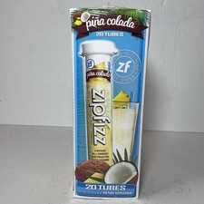 Zipfizz Energy Multi-Vitamin Hydration Drink Mix, Pina Colada, 20 Tubes