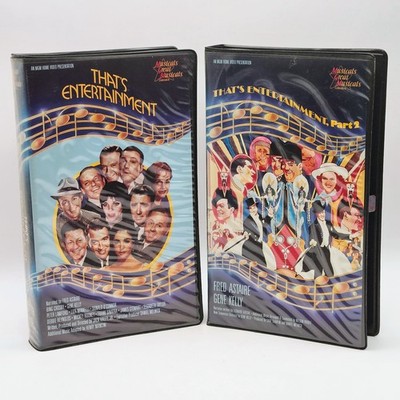 That's Entertainment & Part 2 VHS Lot MGM Musicals Great Musicals Collection