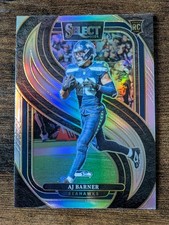 2024 Panini Select - Premier Level AJ Barner #103 Silver Prizm (RC)