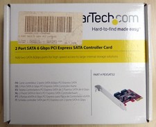 StarTech 2 Port PCI Express SATA 6 Gbps Controller Card PEXSAT32