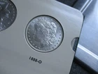 1888'o MORGAN SILVER DOLLAR  in VERY NICE WHITE  GEM BU condition. NICE DATE!