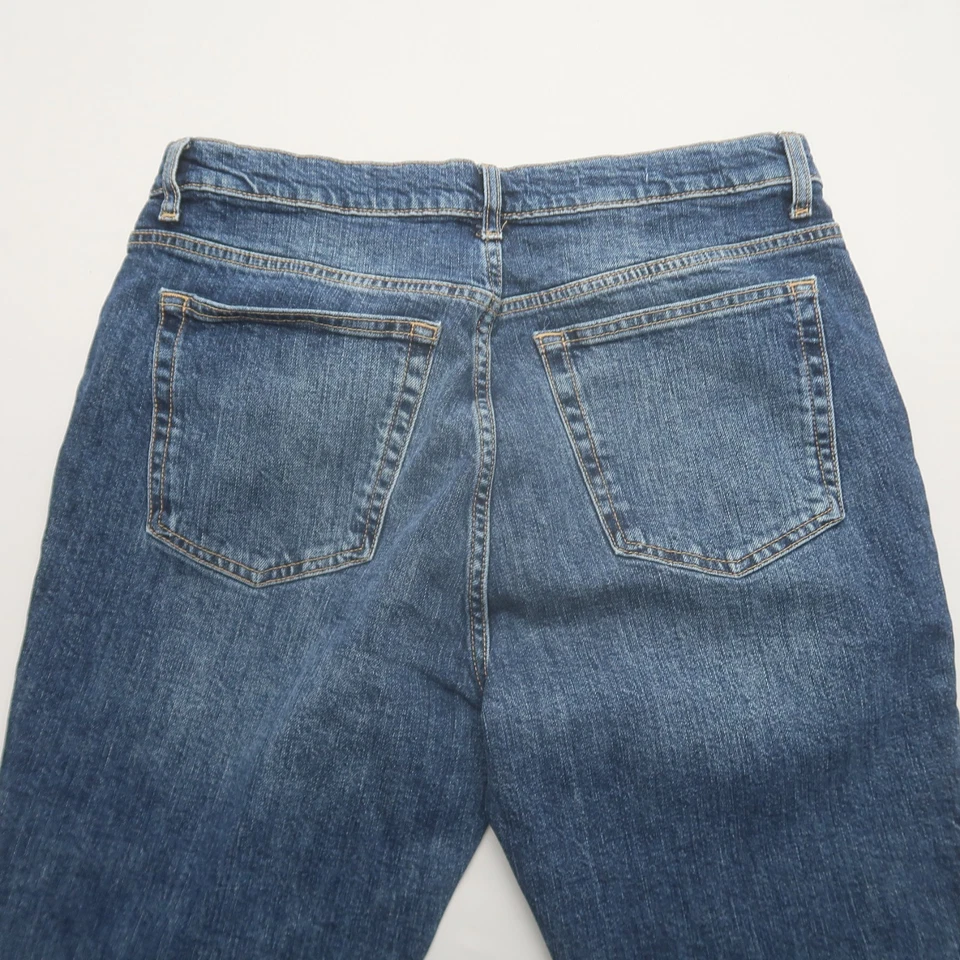 MNG Mango Claudia Slim Fit Cropped Jeans Size 12 Dark Wash Denim High Rise - Image 4 of 4