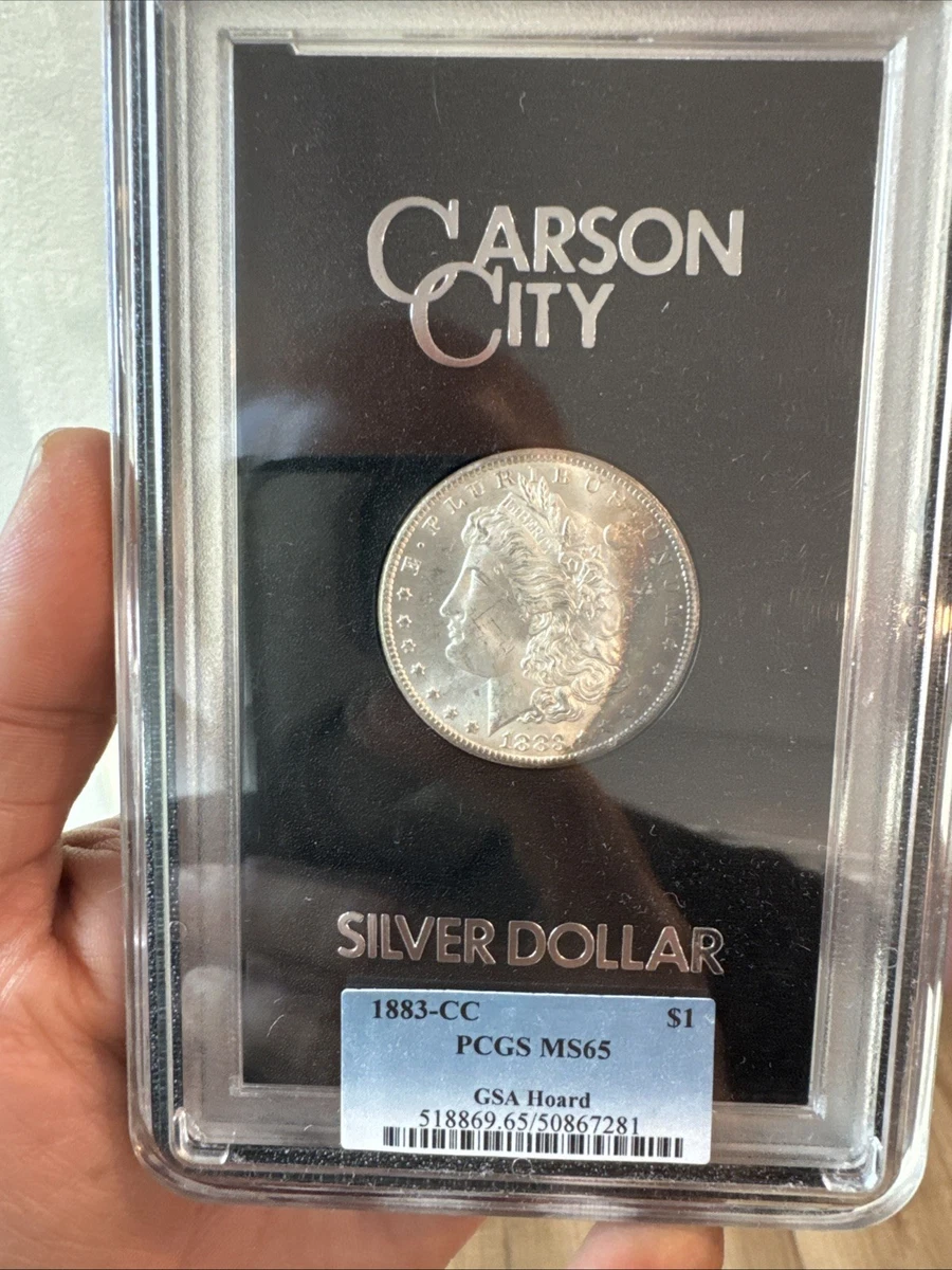 PCGS Certified MS 65 Graded 1883 Year Morgan US Dollars (1878-1921