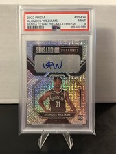 Alondes Williams 2022-23 Prizm Sensational Signatures Mojo RC Auto /25 PSA 9