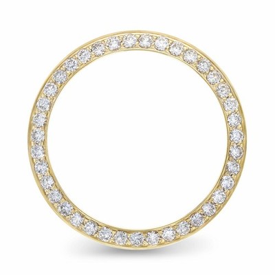 1CT BEAD SET NATURAL DIAMOND BEZEL 18KY FOR 26MM ROLEX DATEJUST PRESIDENT WATCH