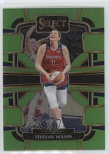 2024 Panini Select WNBA Concourse Neon Green Prizm 53/75 Stefanie Dolson #9 3d3